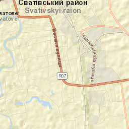 Svatove Street Map