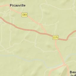 Picauville Street Map
