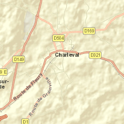 Charleval Street Map