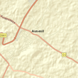 Auneuil Street Map