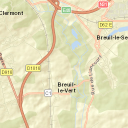 Breuil-le-Sec Street Map