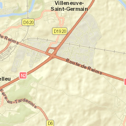 Villeneuve-Saint-Germain Street Map