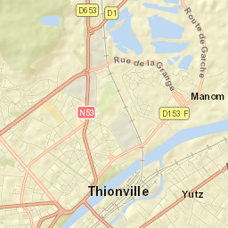 Thionville Street Map