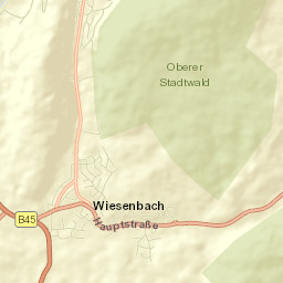 Wiesenbach Street Map