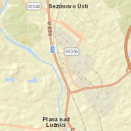 Planá nad Lužnicí Street Map