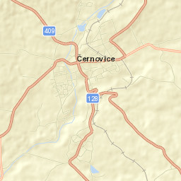 Černovice Street Map