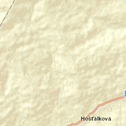 Hošťálková Street Map