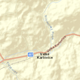 Velké Karlovice Street Map