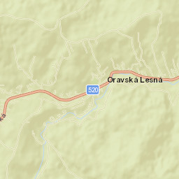 Oravská Lesná Street Map