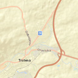 Trstená Street Map