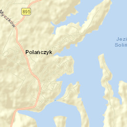 Polańczyk Street Map