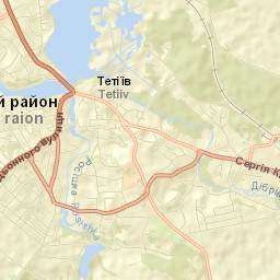 Tetiiv Street Map