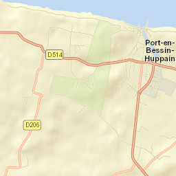 Port-en-Bessin-Huppain Street Map