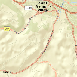 Saint-Germain-Village Street Map