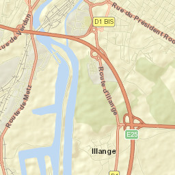 Illange Street Map