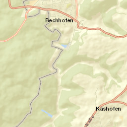 Bechhofen Street Map