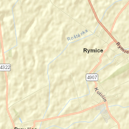 Okres Kroměříž Street Map