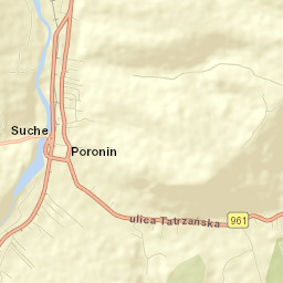 Poronin Street Map