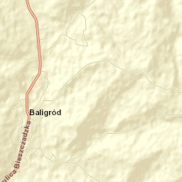 Baligród Street Map