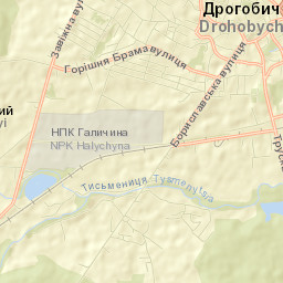 Drohobych Street Map