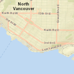 North Vancouver Street Map