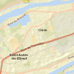 Cléon Street Map