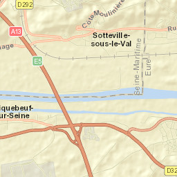 Criquebeuf-sur-Seine Street Map