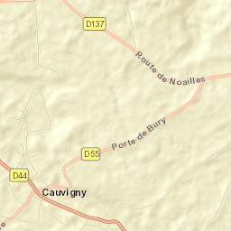 Cauvigny Street Map