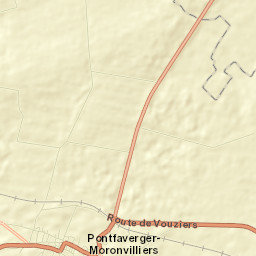 Pontfaverger-Moronvilliers Street Map