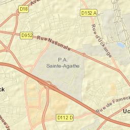 Uckange Street Map