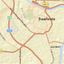 Saarlouis Street Map