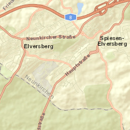 Spiesen-Elversberg Street Map