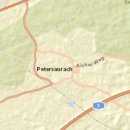 Petersaurach Street Map