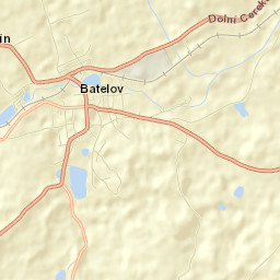Batelov Street Map