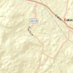Čebín Street Map