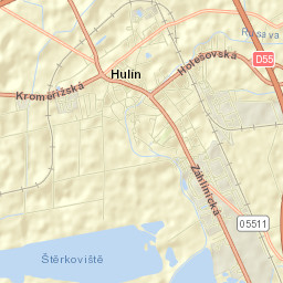 Hulín Street Map