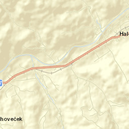 Halenkov Street Map