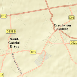 Creully Street Map