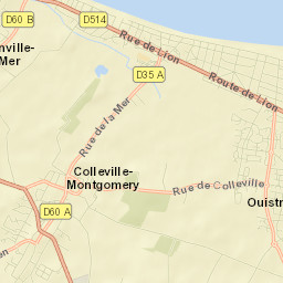 Colleville-Montgomery Street Map