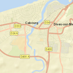 Cabourg Street Map