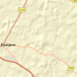 Épaignes Street Map