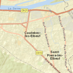 Caudebec-lès-Elbeuf Street Map