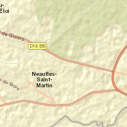 Neaufles-Saint-Martin Street Map