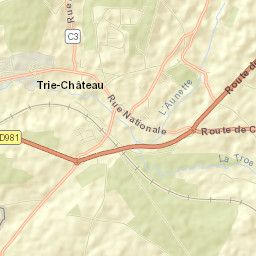 Trie-Château Street Map