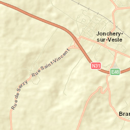 Jonchery-sur-Vesle Street Map