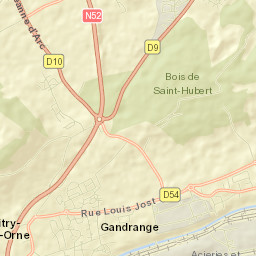 Gandrange Street Map