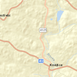 Kněžice Street Map