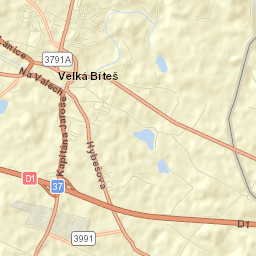 Velká Bíteš Street Map