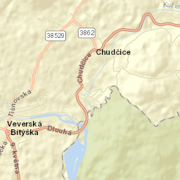 Veverská Bítýška Street Map