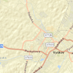 Vyškov Street Map